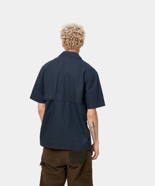 Carhartt WIP（カーハートダブリューアイピー）の「Carhartt WIP/カーハートダブリューアイピー ショートスリーブウィントン半袖シャツ I030456（シャツ/ブラウス・メンズ・ネイビー/ブラウン/グレー・M/L/XL）」の10枚目の写真