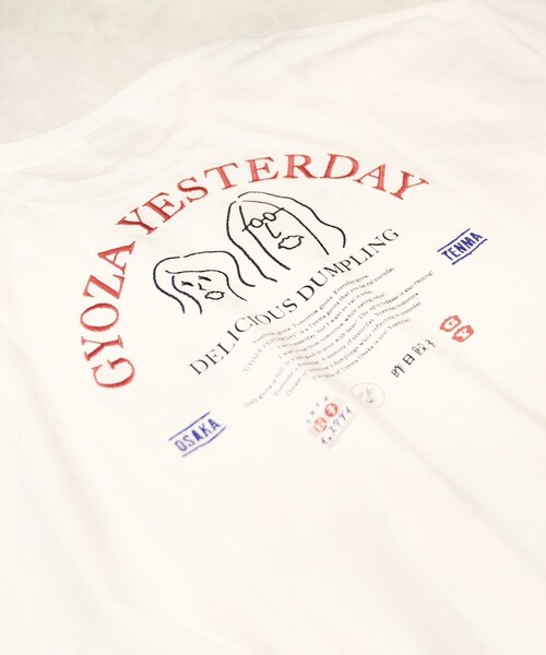 FREAK'S STORE（フリークスストア）の「WEB限定 餃子イェスタデイ×FREAK'S STORE 別注 ビッグシルエット バックプリント クルーネックTシャツ/刺繍（Tシャツ/カットソー・メンズ・ロイヤルブルー/ホワイト・SMALL/LARGE/MEDIUM）」の17枚目の写真