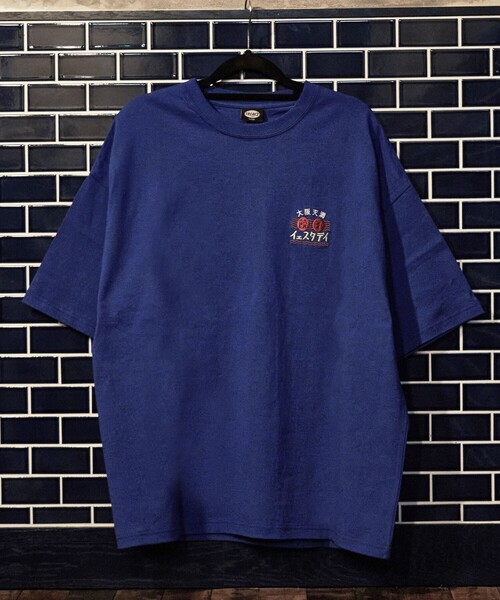 FREAK'S STORE（フリークスストア）の「WEB限定 餃子イェスタデイ×FREAK'S STORE 別注 ビッグシルエット バックプリント クルーネックTシャツ/刺繍（Tシャツ/カットソー・メンズ・ロイヤルブルー/ホワイト・SMALL/LARGE/MEDIUM）」の20枚目の写真