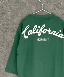 【ユニセックス】ワイドシルエット 長袖プリントTシャツ