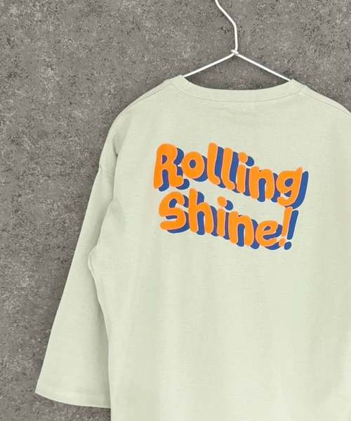 THE CASUAL（カジュアル）の「【ユニセックス】ワイドシルエット　長袖プリントTシャツ（Tシャツ/カットソー・キッズ・ブルー/ブラック系/ベージュ/チャコール/モカ/ミント/ブラック系2/ブラック系1/ホワイト系2/ラベンダー/ホワイト系/パープル系/ブラック/グリーン/グレー系/ベージュ系/ホワイト系1/ホワイト/グリーン系・120cm/110cm/160cm/150cm/130cm/140cm）」の15枚目の写真