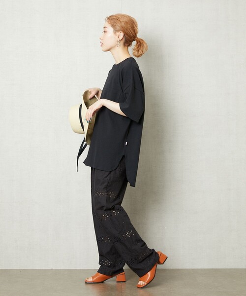 FREAK'S STORE（フリークスストア）の「▽【WEB限定】チャンキーヒールカバードサンダル（サンダル・レディース・オレンジ/グリーン/ブラック/ダークブラウン・24.5cm/23.0cm/23.5cm/24.0cm）」の17枚目の写真