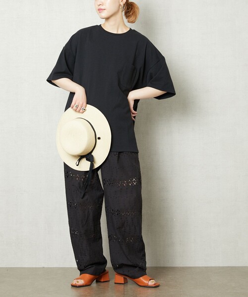 FREAK'S STORE（フリークスストア）の「▽【WEB限定】チャンキーヒールカバードサンダル（サンダル・レディース・オレンジ/グリーン/ブラック/ダークブラウン・24.5cm/23.0cm/23.5cm/24.0cm）」の18枚目の写真