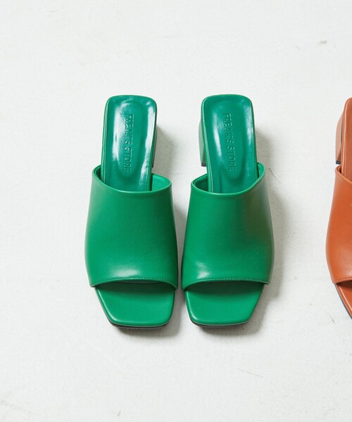 FREAK'S STORE（フリークスストア）の「▽【WEB限定】チャンキーヒールカバードサンダル（サンダル・レディース・オレンジ/グリーン/ブラック/ダークブラウン・24.5cm/23.0cm/23.5cm/24.0cm）」の20枚目の写真