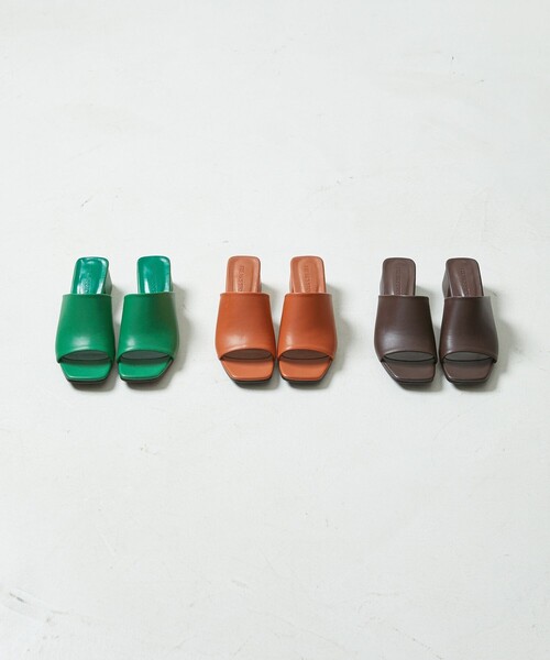 FREAK'S STORE（フリークスストア）の「▽【WEB限定】チャンキーヒールカバードサンダル（サンダル・レディース・オレンジ/グリーン/ブラック/ダークブラウン・24.5cm/23.0cm/23.5cm/24.0cm）」の21枚目の写真