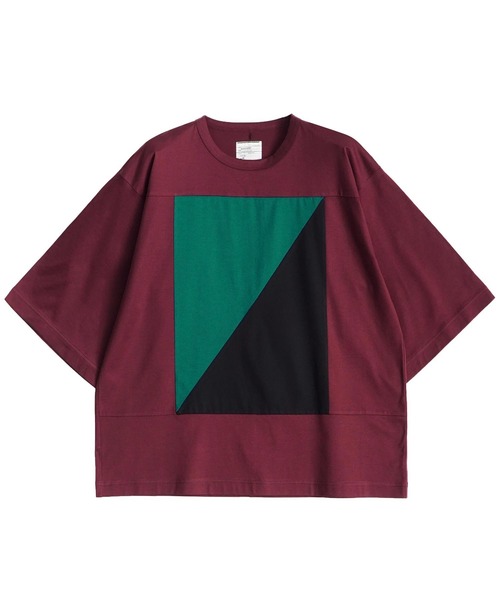 SHAREEF（シャリーフ）の「SWICHING S/S BIG-T（Tシャツ/カットソー・メンズ・ブラック/グリーン/バーガンディー・1/2/3）」の3枚目の写真