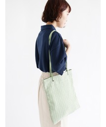 ehka sopo | ギンガムハトメトートバッグ(トートバッグ)
