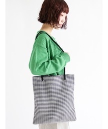 ehka sopo | ギンガムハトメトートバッグ(トートバッグ)