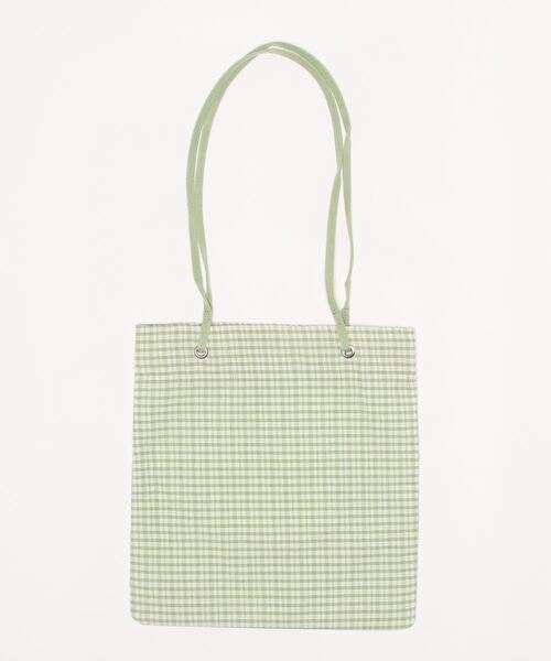 ehka sopo（エヘカソポ）の「ギンガムハトメトートバッグ（トートバッグ・レディース・ブラック/ブルー/ミント・ﾌﾘ-）」の9枚目の写真