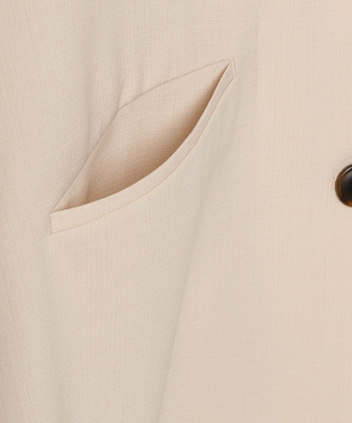 Heather（ヘザー）の「リネンライクセーラーカラー半袖ジャケット　275483（テーラードジャケット・レディース・ライトベージュ/グリーン/オレンジ・FREE）」の14枚目の写真