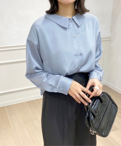 apres jour(アプレジュール)の「ショート丈シャツ【ZOZOTOWN限定アイテム】(シャツ/ブラウス・レディース・ピンク/アイボリー/サックスブルー/イエロー・X-LARGE/フリー)」の20枚目の写真