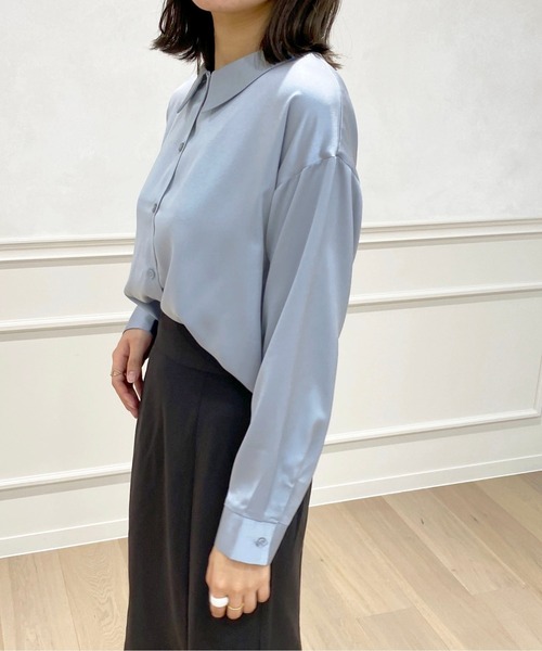 apres jour(アプレジュール)の「ショート丈シャツ【ZOZOTOWN限定アイテム】(シャツ/ブラウス・レディース・ピンク/アイボリー/サックスブルー/イエロー・X-LARGE/フリー)」の21枚目の写真