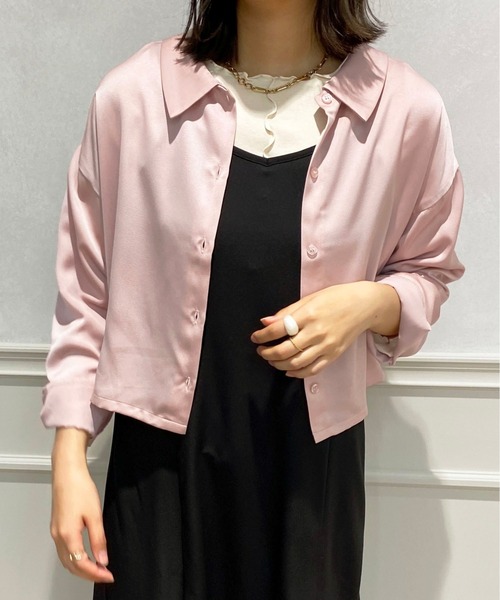 apres jour(アプレジュール)の「ショート丈シャツ【ZOZOTOWN限定アイテム】(シャツ/ブラウス・レディース・ピンク/アイボリー/サックスブルー/イエロー・X-LARGE/フリー)」の6枚目の写真