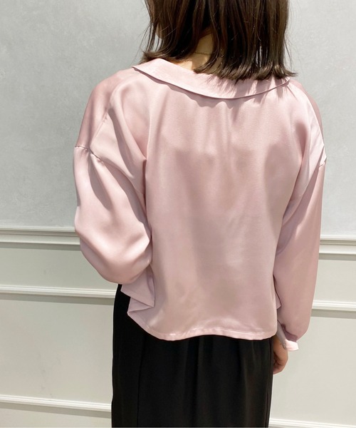 apres jour(アプレジュール)の「ショート丈シャツ【ZOZOTOWN限定アイテム】(シャツ/ブラウス・レディース・ピンク/アイボリー/サックスブルー/イエロー・X-LARGE/フリー)」の9枚目の写真