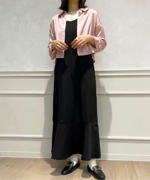 apres jour(アプレジュール)の「ショート丈シャツ【ZOZOTOWN限定アイテム】(シャツ/ブラウス・レディース・ピンク/アイボリー/サックスブルー/イエロー・X-LARGE/フリー)」の10枚目の写真