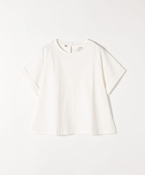 SHIPS any(シップス エニィ)の「SHIPS any:〈抗菌消臭〉USAコットン ラグラン TEE(Tシャツ/カットソー・レディース・チャコールグレー/ホワイト/ベージュ/ライトグリーン・ONE SIZE)」の5枚目の写真