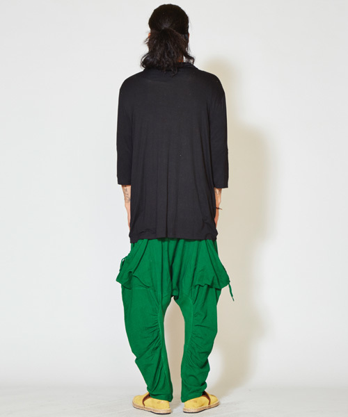 チャイハネ（チャイハネ）の「【チャイハネ】カットソードレープMEN'Sカーディガン（カーディガン/ボレロ・メンズ・カーキ/ターコイズブルー/ブラック/キャメル/ブルー/パープル・FREE）」の9枚目の写真