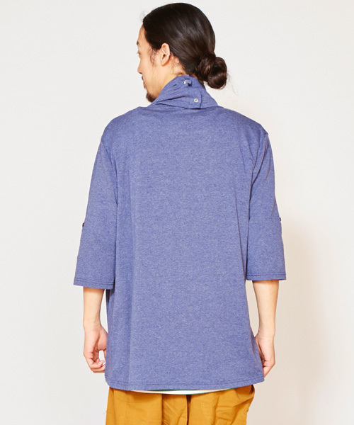 チャイハネ（チャイハネ）の「【チャイハネ】カットソードレープMEN'Sカーディガン（カーディガン/ボレロ・メンズ・カーキ/ターコイズブルー/ブラック/キャメル/ブルー/パープル・FREE）」の17枚目の写真