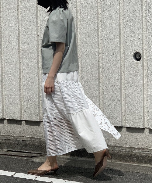 CHICWISH★ティアードラッフルレーススカート 2色☆ 4045-068_1.jpg