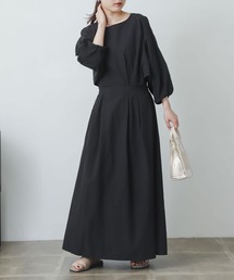 SENSE OF PLACE by URBAN RESEARCH | ボリュームスリーブウエストタックワンピース(ワンピース)