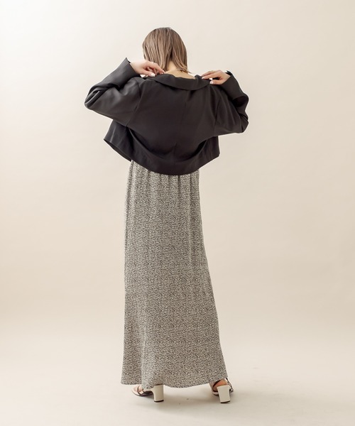 mline（エムライン）の「[mline] 楊柳フラワープリントワンピース（ワンピース・レディース・ブラック/グレー/イエロー・1/2）」の15枚目の写真