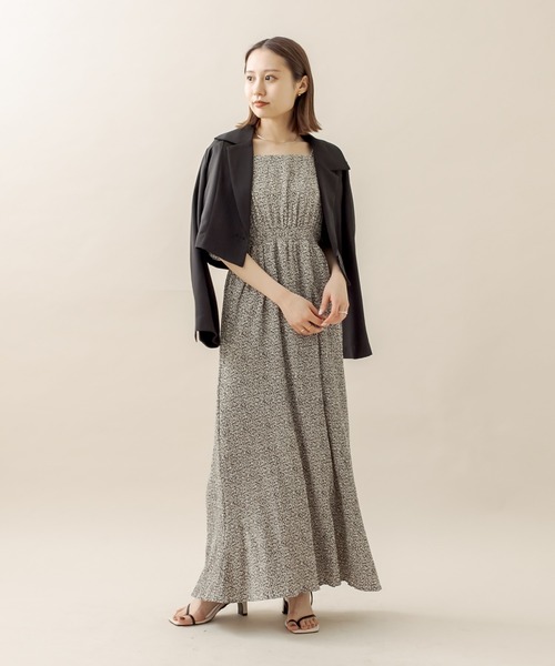 mline（エムライン）の「[mline] 楊柳フラワープリントワンピース（ワンピース・レディース・ブラック/グレー/イエロー・1/2）」の18枚目の写真