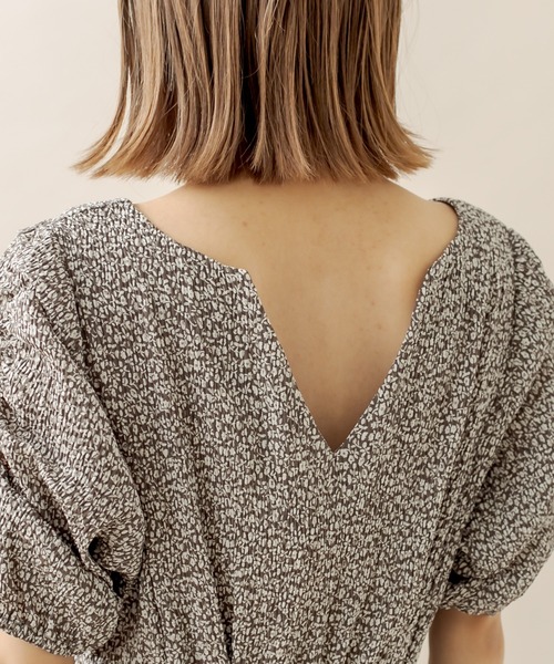 mline（エムライン）の「[mline] 楊柳フラワープリントワンピース（ワンピース・レディース・ブラック/グレー/イエロー・1/2）」の22枚目の写真