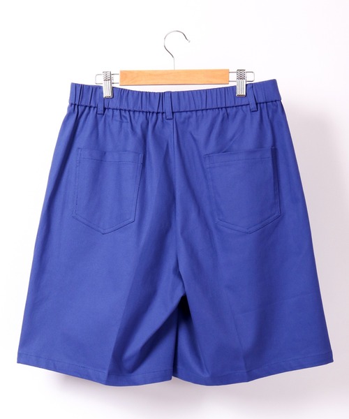 MARKAWARE　プリーツワイドショートパンツ　ブルー MARKAWARE プリーツワイドショートパンツ ブルー