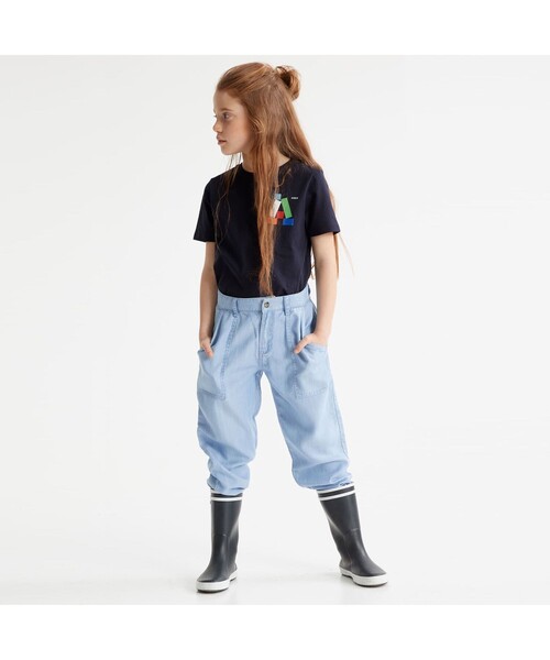 AIGLE（エーグル）の「「A」ロゴプリント 半袖Tシャツ（Tシャツ/カットソー・キッズ・レッド/ダークブルー/ホワイト・110/120/130/140）」の6枚目の写真