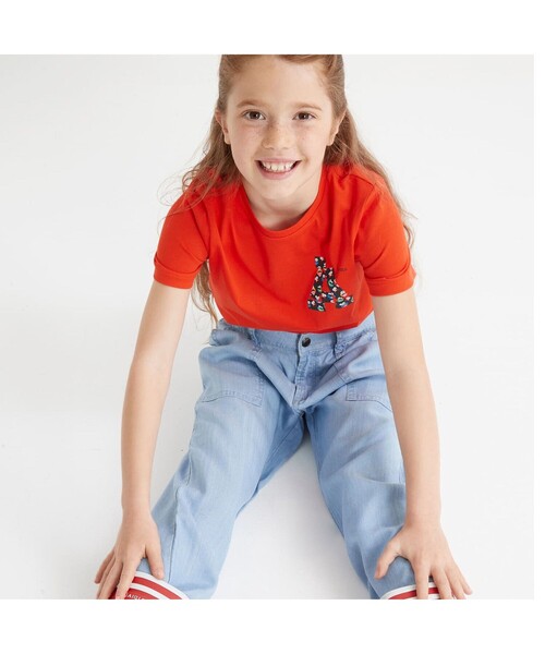 AIGLE（エーグル）の「「A」ロゴプリント 半袖Tシャツ（Tシャツ/カットソー・キッズ・レッド/ダークブルー/ホワイト・110/120/130/140）」の12枚目の写真