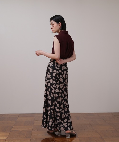 NATURAL BEAUTY BASIC(ナチュラルビューティーベーシック)の「ジャガードプリントマーメイドスカート(スカート・レディース・ブラック系その他/ブラウン系その他・SMALL/MEDIUM)」の9枚目の写真