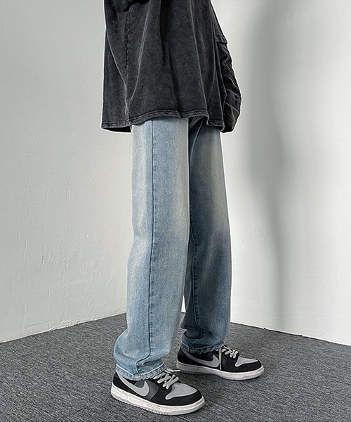 Ressaca(レサーカ)の「セミワイド 加工 ストレート デニム(デニムパンツ・メンズ・ブルー・M/L/XL/S/XXL)」の10枚目の写真