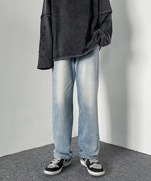 Ressaca(レサーカ)の「セミワイド 加工 ストレート デニム(デニムパンツ・メンズ・ブルー・M/L/XL/S/XXL)」の12枚目の写真