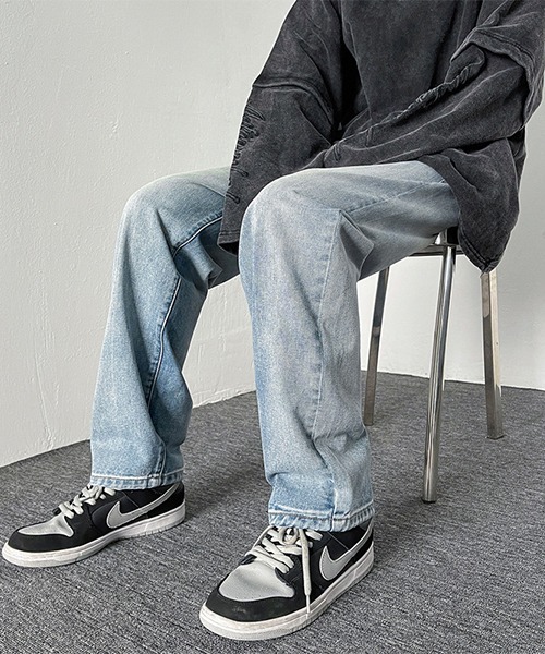 Ressaca(レサーカ)の「セミワイド 加工 ストレート デニム(デニムパンツ・メンズ・ブルー・M/L/XL/S/XXL)」の14枚目の写真