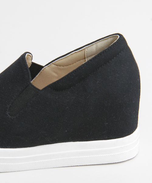 WEGO（ウィゴー）の「WEGO/インヒールスニーカー（スニーカー・レディース・ホワイト/ブラック・LARGE/MEDIUM）」の10枚目の写真