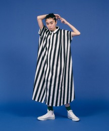 manana suerte | DOT/STRIPE シャツワンピース(シャツワンピース)