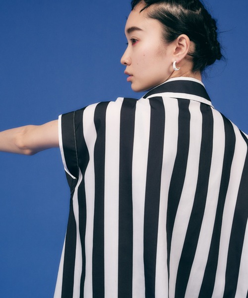 manana suerte（マニャーナスエルテ）の「DOT/STRIPE シャツ