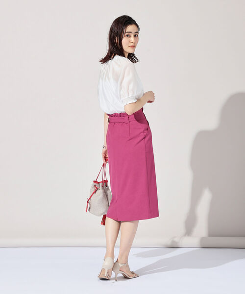 NOLLEY’S Sophi(ノーリーズソフィ)の「2WAYシアー袖シャーリングブラウス(シャツ/ブラウス・レディース・グレイッシュブルー/ライトパープル/オレンジ/オフホワイト/ベージュ・38/36)」の18枚目の写真