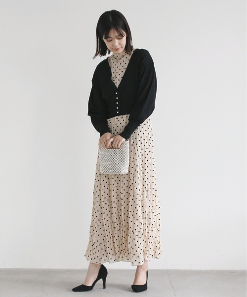kaene（カエン）の「フロッキードットドレス（ドレス）」 - WEAR