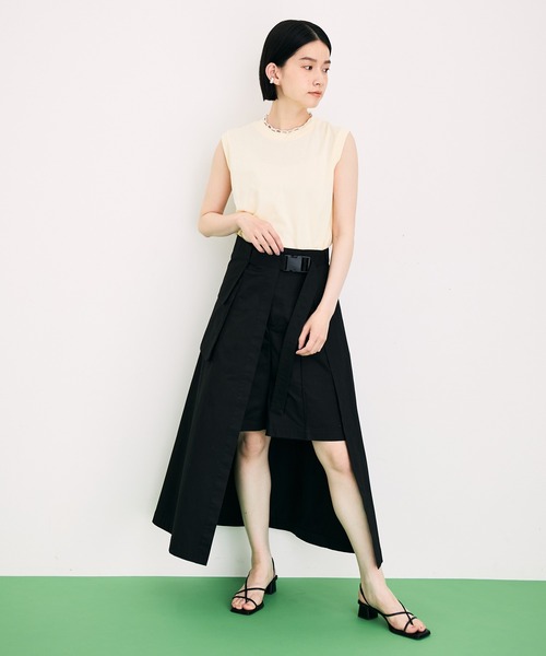 ADAM ET ROPE'（アダムエロペ）の「エプロンコンビハーフパンツ