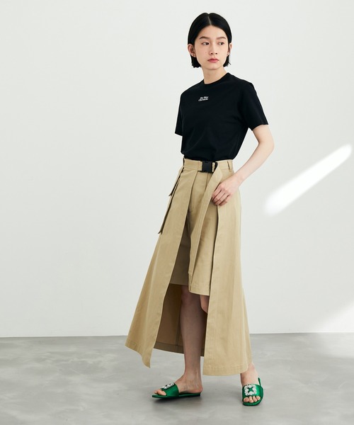 ADAM ET ROPE'（アダムエロペ）の「エプロンコンビハーフパンツ（その他パンツ・レディース・ブラック/ベージュ・38/36）」の12枚目の写真