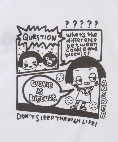 Candy Stripper(キャンディストリッパー)の「CHICO COMIC Tシャツ(Tシャツ/カットソー・レディース・ブラック/オフホワイト・2)」の9枚目の写真