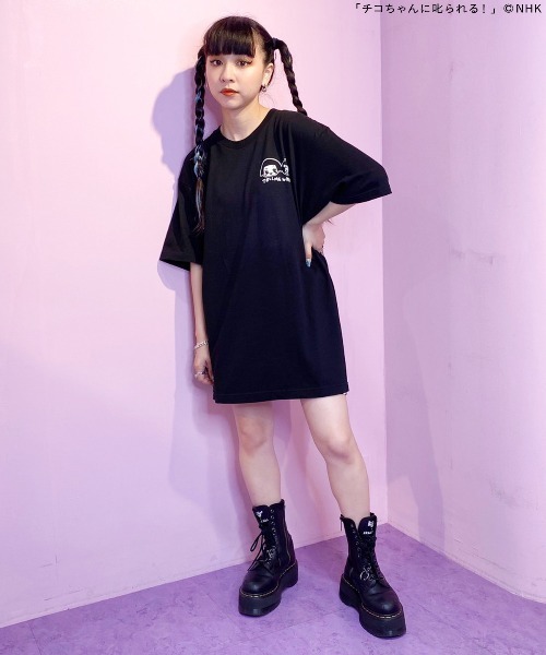 Candy Stripper(キャンディストリッパー)の「CHICO COMIC Tシャツ(Tシャツ/カットソー・レディース・ブラック/オフホワイト・2)」の21枚目の写真