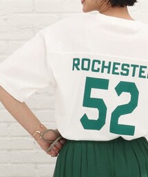 Cutie Blonde | 【S-L】バックロゴフットボールTシャツ(Tシャツ/カットソー)