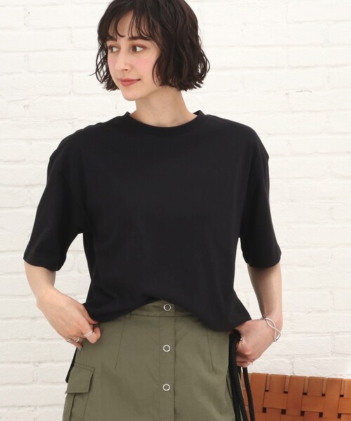 Cutie Blonde(キューティーブロンド)の「◆【S-L】バックロゴフットボールTシャツ(Tシャツ/カットソー・レディース・ブラック/オフホワイト/ブルー/レッド系1・01/02/03)」の6枚目の写真