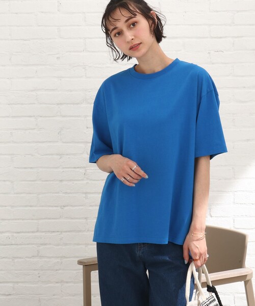 Cutie Blonde(キューティーブロンド)の「◆【S-L】バックロゴフットボールTシャツ(Tシャツ/カットソー・レディース・ブラック/オフホワイト/ブルー/レッド系1・01/02/03)」の21枚目の写真