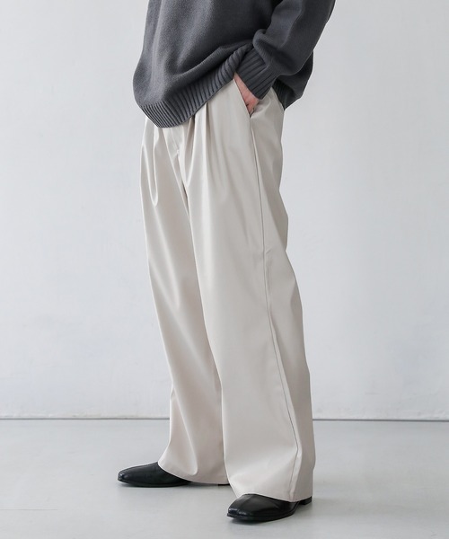 ASTRONOMY（アストロノミー）の「2タックワイドバギーデニム/合成皮革パンツ（デニムパンツ・メンズ・ブルー/ブラック/サックスブルー/インディゴブルー/ホワイト/ブラック系その他/グレー系/ホワイト系/ブラック系・L/M/S/XL）」の21枚目の写真