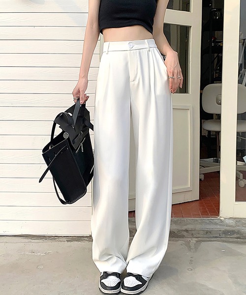 Dita Muaj.（ディータムアージュ）の「ハイウエストルーズスラックスパンツ（スラックス・レディース・ライトピンク/ホワイト/ブラック・L/S/M）」の15枚目の写真