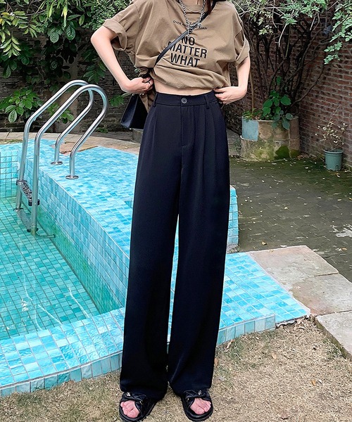 Dita Muaj.（ディータムアージュ）の「ハイウエストルーズスラックスパンツ（スラックス・レディース・ライトピンク/ホワイト/ブラック・L/S/M）」の11枚目の写真