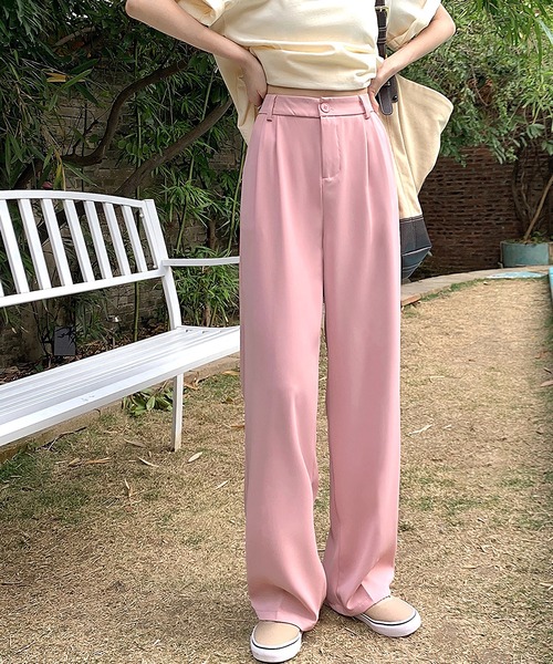 Dita Muaj.（ディータムアージュ）の「ハイウエストルーズスラックスパンツ（スラックス・レディース・ライトピンク/ホワイト/ブラック・L/S/M）」の5枚目の写真